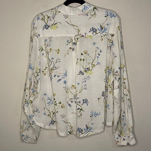 Scotch & Soda Floral Blouse - White and Blue - Picture 9 of 10
